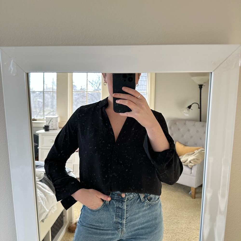Black Button-Up